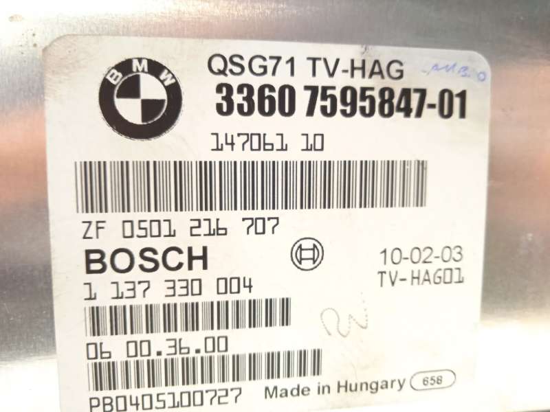 Recambio de centralita cambio automatico para bmw x6 (e71, e72) xdrive 35 d referencia OEM IAM 33607595847  1137330004 - Negro 4
