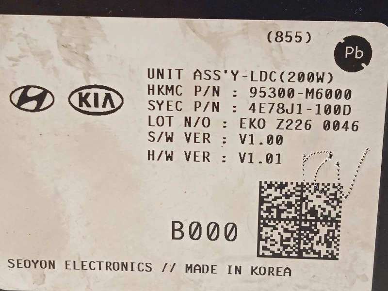 Recambio de modulo electronico para kia xceed 1.0 tgdi cat referencia OEM IAM 95300M6000 - Blanco 3