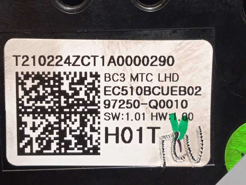 Recambio de mando calefaccion / aire acondicionado para hyundai i20'20 ( bc3/bi3desde 08/20 ) 1.2 referencia OEM IAM 97250Q0010 - Rojo 6