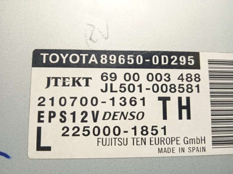 Recambio de centralita direccion para toyota yaris 1.3 16v cat referencia OEM IAM 896500D295  2250001851 - Gris 5