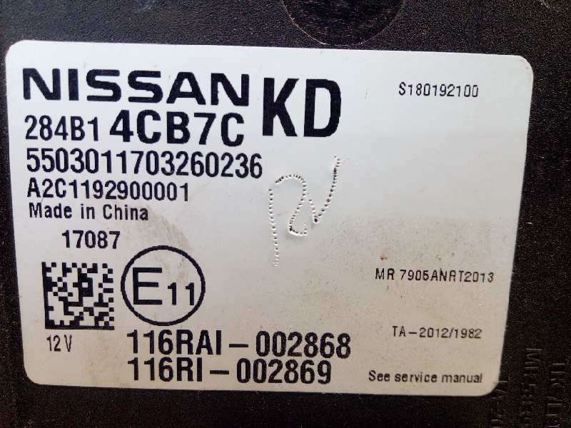 Recambio de modulo electronico para nissan x-trail (t32) 2.0 dci diesel cat referencia OEM IAM 284B14CB7C  A2C1192900001 3
