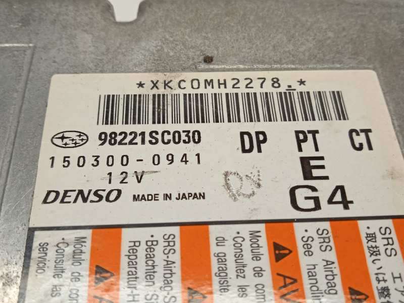 Recambio de centralita airbag para subaru forester s12 2.0 diesel cat referencia OEM IAM 98221SC030  1503000941 - Negro 4