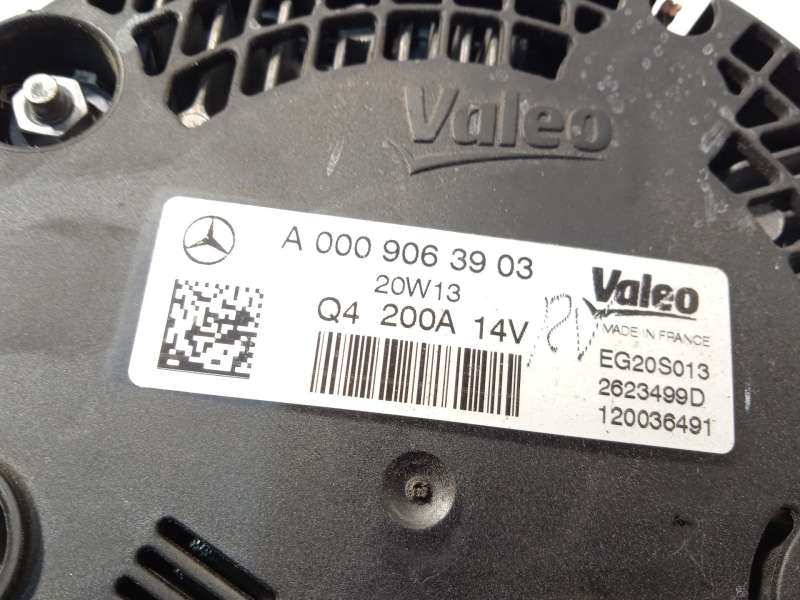 Recambio de alternador para mercedes-benz clase c (w205) c 220 d (205.014) referencia OEM IAM A0009063903 2623499D EG20S013 - Negro 4