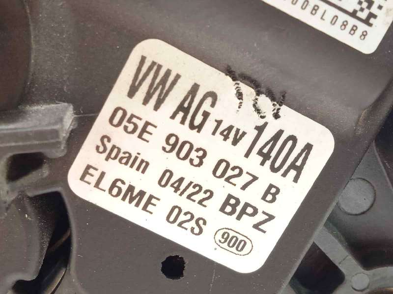 Recambio de alternador para volkswagen polo 1.0 tsi referencia OEM IAM 05E903027B  EL6ME - Negro 4