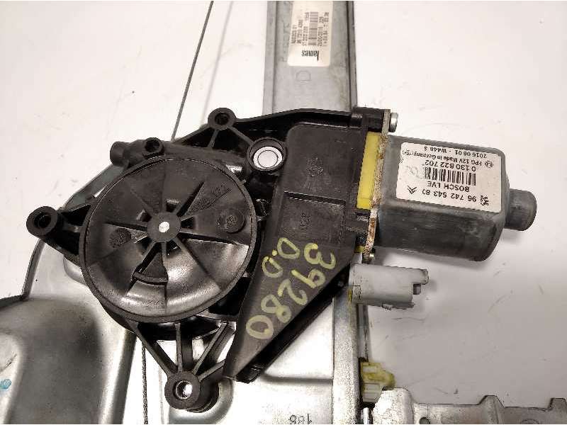 Recambio de elevalunas delantero derecho para peugeot 208 style referencia OEM IAM 9673154380 0130822702 9674254380 - Blanco 2