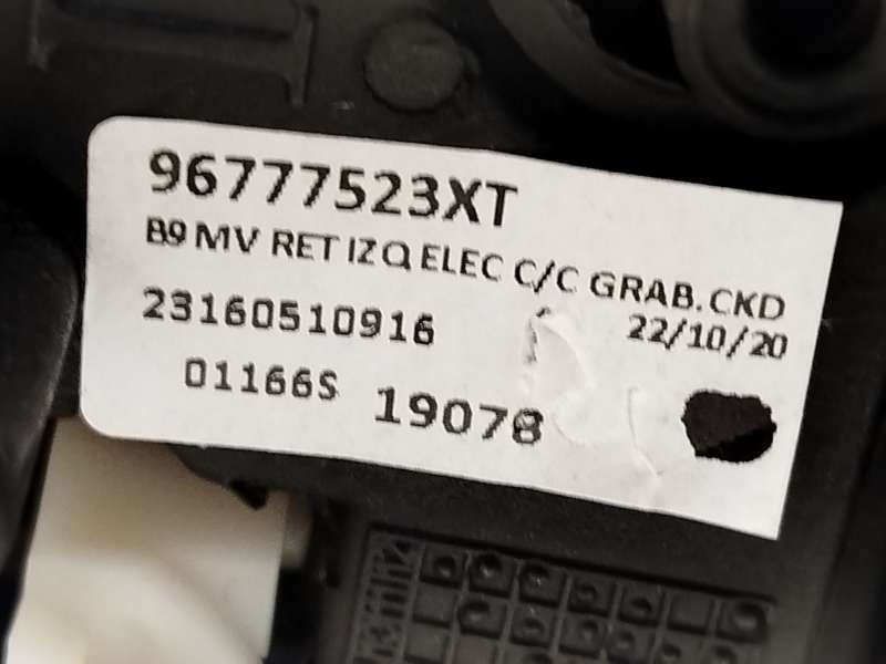 Recambio de retrovisor izquierdo para citroën berlingo multispace (b9) 1.2 puretech 110 referencia OEM IAM 96777523XT 7