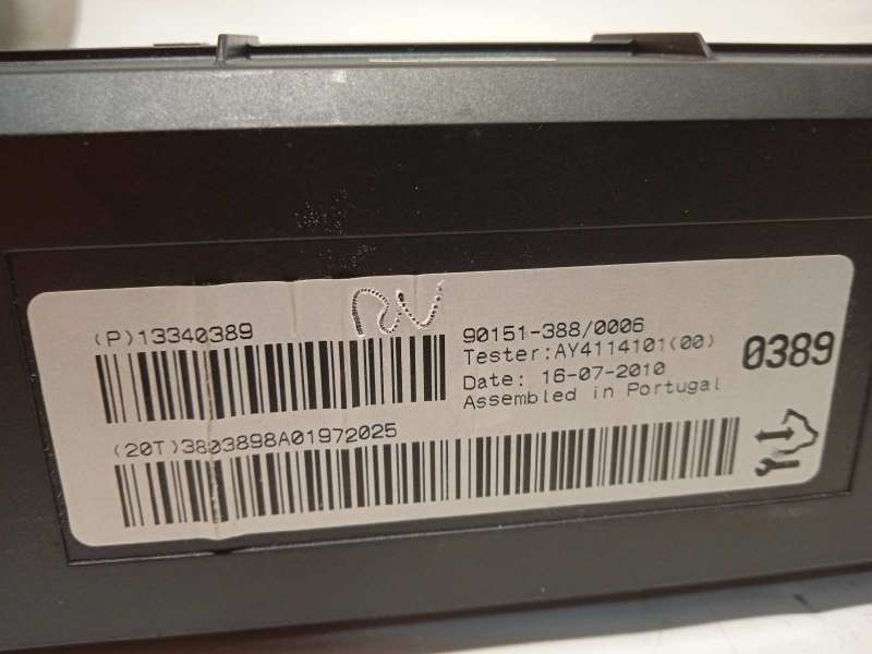 Recambio de modulo electronico para opel astra j lim. sport referencia OEM IAM 13340389 - Azul 4