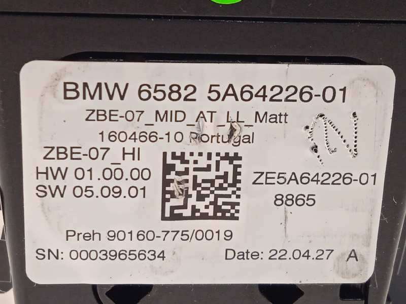 Recambio de mando multifuncion para bmw serie x3 (g01) xdrive20d referencia OEM IAM 65825A64226  5A64226 6