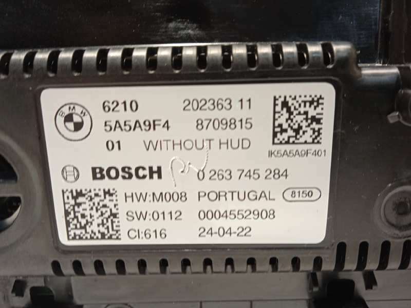 Recambio de cuadro instrumentos para bmw serie x3 (g01) xdrive20d referencia OEM IAM 62105A5A9F4 A5A9F4 0263745284 6