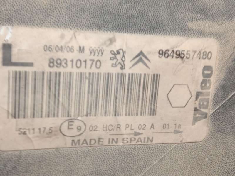 Recambio de faro izquierdo para citroën xsara picasso 1.6 hdi 110 exclusive referencia OEM IAM 9649557480 620837 89310170 - Gris 4