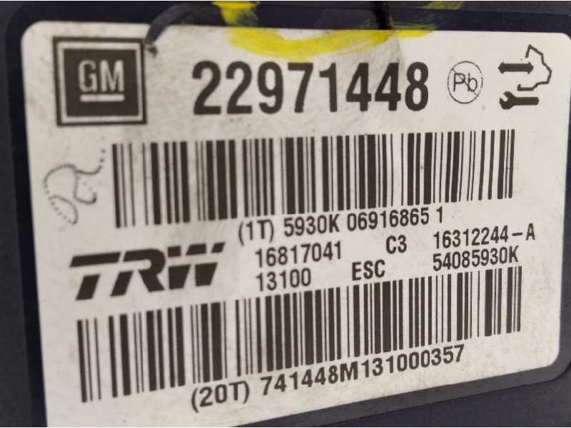 Recambio de abs para opel insignia berlina selective referencia OEM IAM 22971448 16312244A 16817041 4