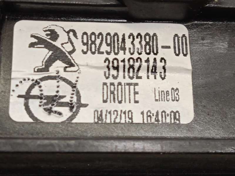 Recambio de elevalunas delantero derecho para opel corsa f 1.2 referencia OEM IAM 9829043380 39182143 9829042980 - Blanco 5