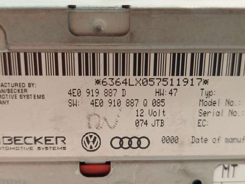Recambio de sistema navegacion gps para audi a6 c6 (4f2) 2.0 tdi referencia OEM IAM 4E0919887D 4E0910887Q - Marron 6