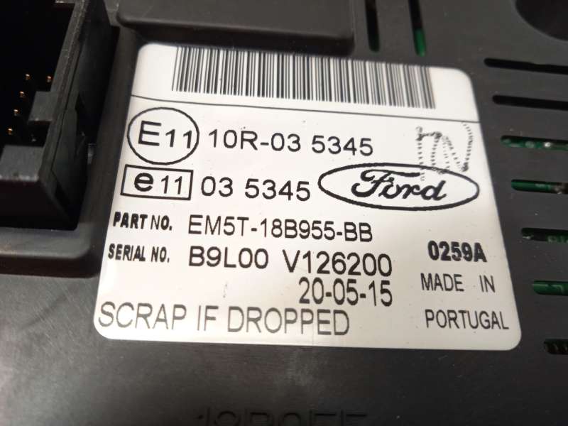Recambio de pantalla multifuncion para ford tourneo connect / grand tourneo connect v408 monospace 1.6 tdci referencia OEM IAM E - Blanco 5