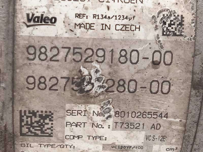 Recambio de compresor aire acondicionado para citroën c4 picasso referencia OEM IAM 9827529180  9827552280 - Azul 5