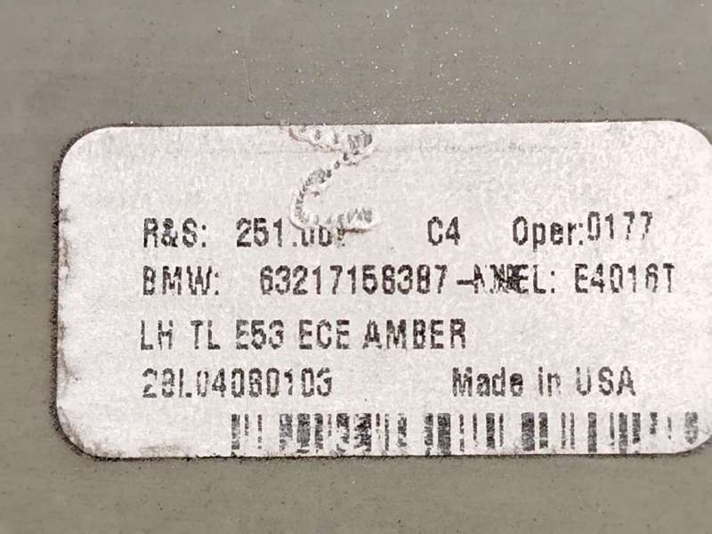 Recambio de piloto trasero izquierdo para bmw x5 (e53) 3.0 i referencia OEM IAM 63217158387 - Negro 4