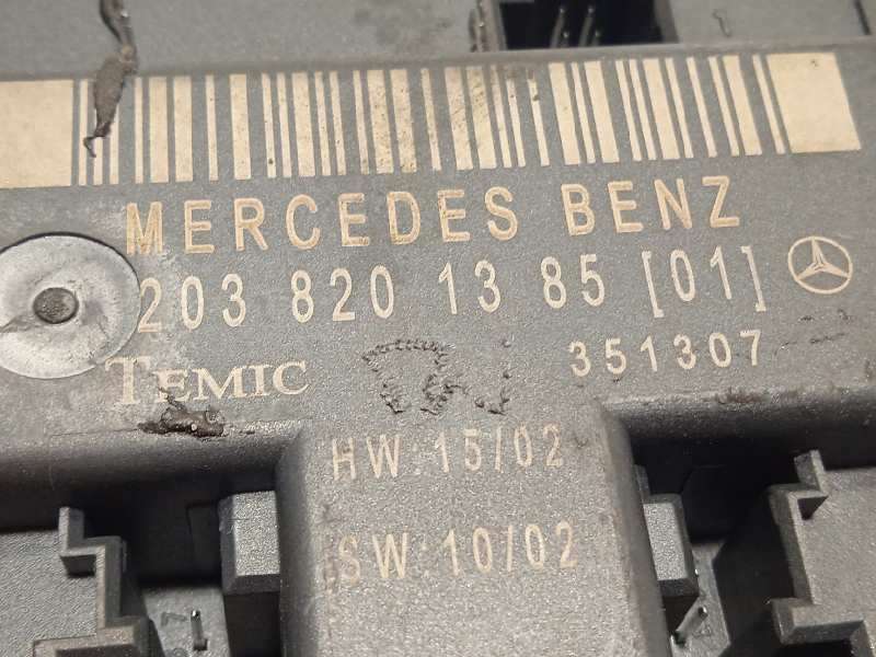 Recambio de centralita confort para mercedes-benz clase c (w203) sportcoupe 1.8 cat referencia OEM IAM 2038201385 4