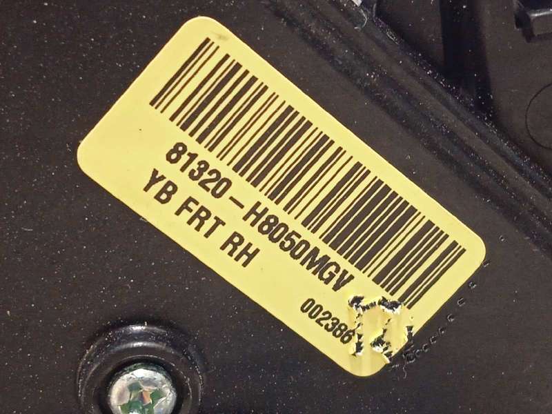 Recambio de cerradura puerta delantera derecha para kia rio (yb) 1.0 tgdi cat referencia OEM IAM 81320H8050  81320H8050MGV - Gris 4