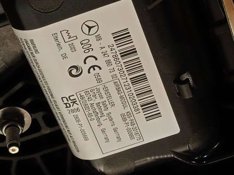 Recambio de kit airbag para mercedes-benz clase b sports tourer (w247) b 200 d (247.012) referencia OEM IAM A24768033009051 A000 6
