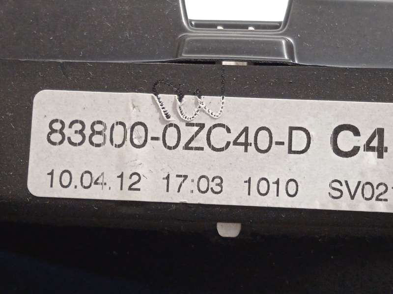 Recambio de cuadro instrumentos para toyota auris (_e15_) 1.6 (zre151_) referencia OEM IAM 838000ZC40 - Azul 5