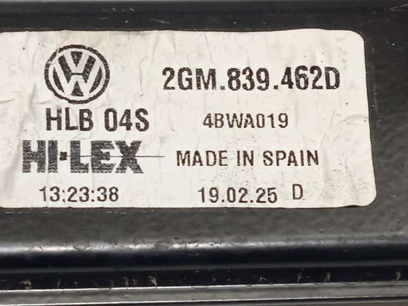 Recambio de elevalunas trasero derecho para volkswagen t-cross 1.0 tsi referencia OEM IAM 2GM839462D  6Q0959408 - Blanco 5