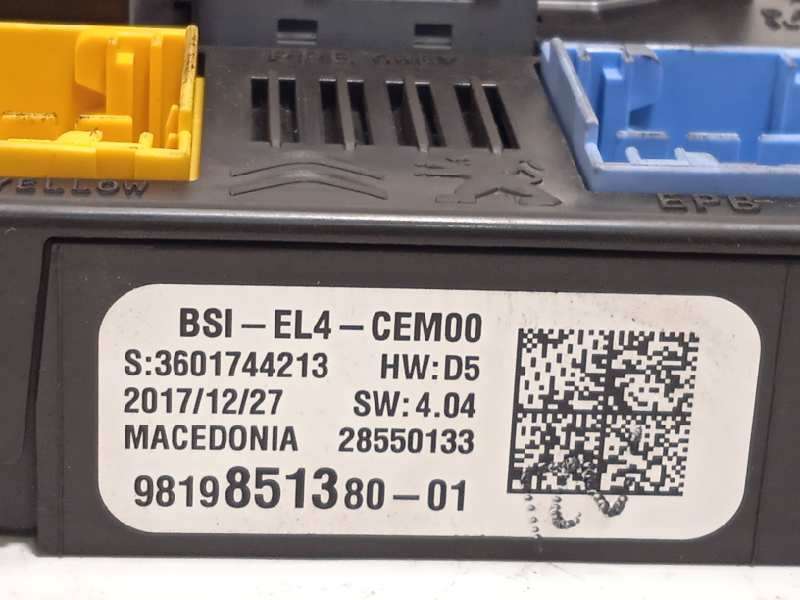 Recambio de caja reles / fusibles para citroën c4 picasso referencia OEM IAM 9819851380 28550133 1663368880 - Azul 4