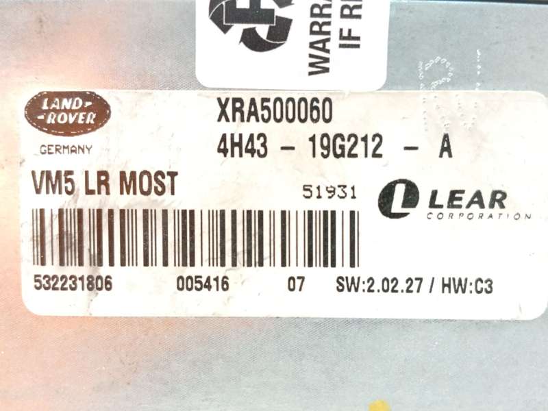Recambio de modulo electronico para land rover range rover iii (l322) 3.0 d 4x4 referencia OEM IAM XRA500060 4H4319G212A - Azul 4
