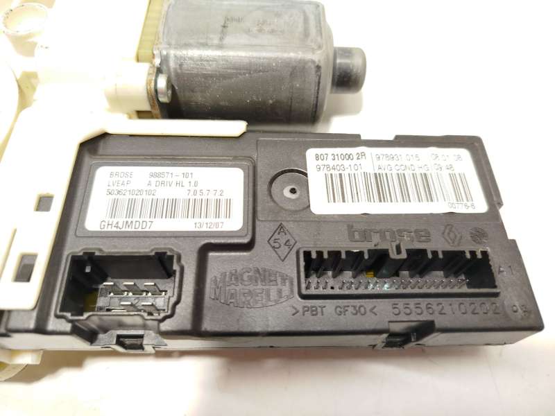 Recambio de elevalunas delantero izquierdo para renault laguna iii (bt0/1) 2.0 dci (bt07, bt0j, bt14, bt1a, bt1s) referencia OEM - Negro 5