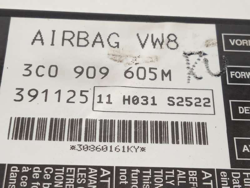Recambio de centralita airbag para volkswagen passat variant (3c5) 2.0 tdi referencia OEM IAM 3C0909605M 3C0909605M00B - Azul 4