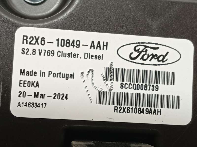 Recambio de cuadro instrumentos para ford tourneo courier 1.0 ecoboost referencia OEM IAM R2X610849AAH 2797783 - Negro 6