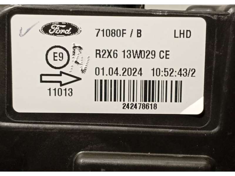 Recambio de faro derecho para ford tourneo courier 1.0 ecoboost referencia OEM IAM R2X613W029CE 2805765 - Negro 7