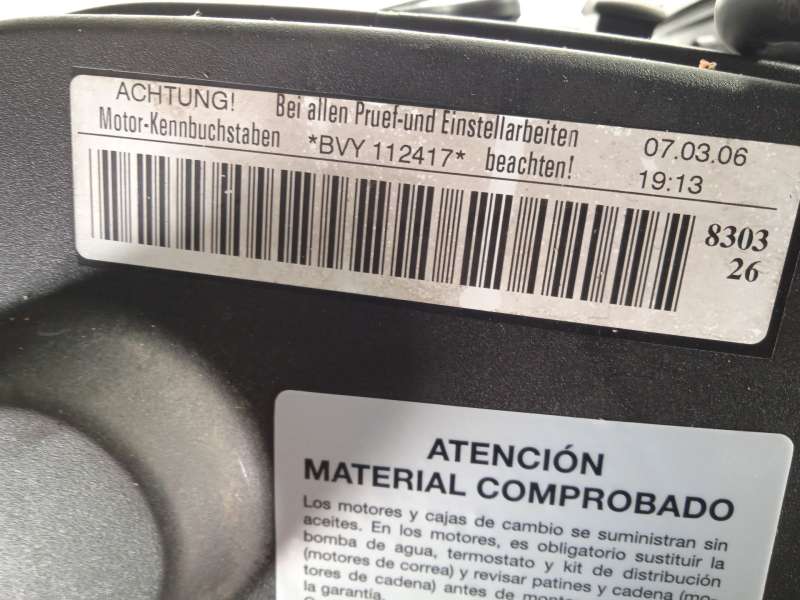 Recambio de motor completo para volkswagen passat b6 (3c2) 2.0 fsi referencia OEM IAM BVY - Negro 7