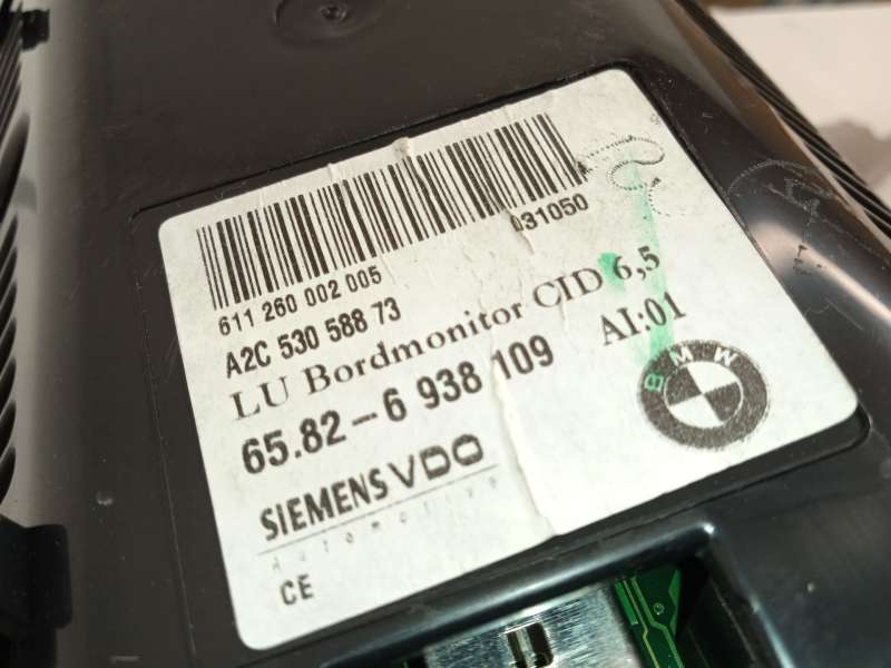 Recambio de pantalla multifuncion para bmw 5 (e60) 520 i referencia OEM IAM 6938109 65826938109 A2C53058873 - Azul 5