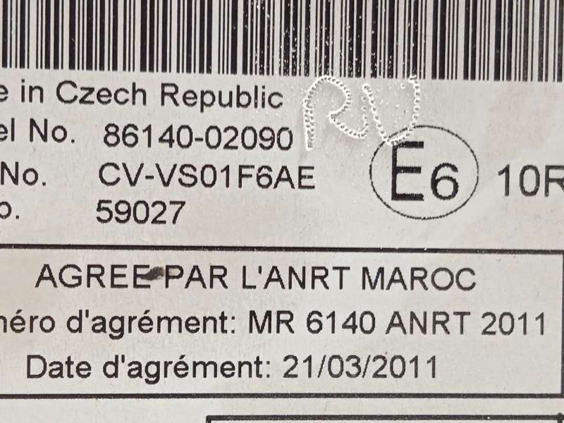 Recambio de sistema navegacion gps para toyota auris (_e15_) 1.6 (zre151_) referencia OEM IAM 8614002090 - Azul 6
