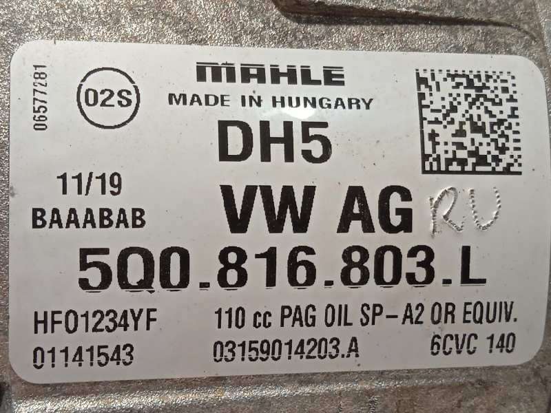 Recambio de compresor aire acondicionado para seat ateca (kh7) style referencia OEM IAM 5Q0816803L 5