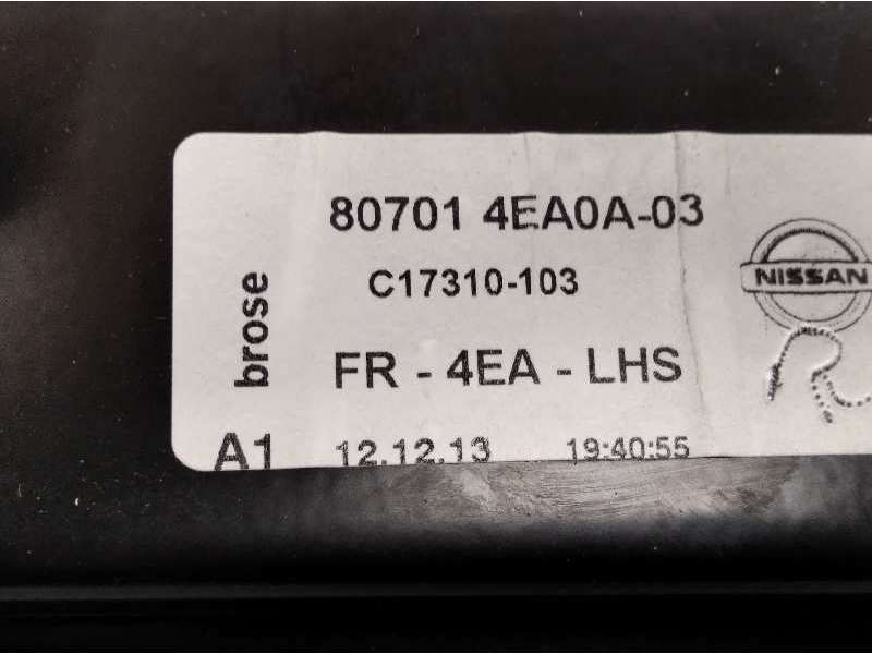 Recambio de elevalunas delantero izquierdo para nissan qashqai (j11) acenta referencia OEM IAM 807014EA0A03 - Gris 3