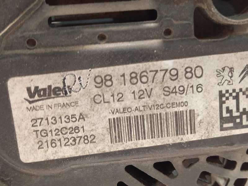 Recambio de alternador para peugeot 208 style referencia OEM IAM 9818677980 2713135A TG12C261 - Azul 4