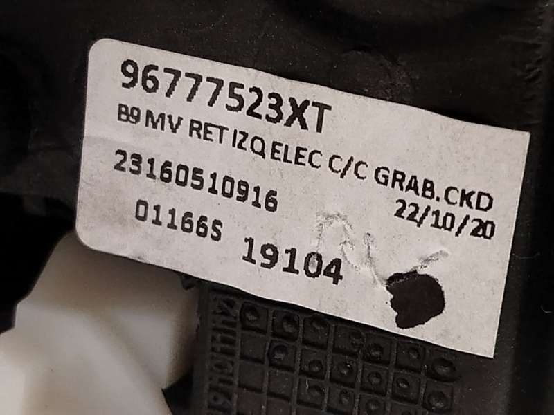 Recambio de retrovisor izquierdo para citroën berlingo multispace (b9) 1.2 puretech 110 referencia OEM IAM 96777523XT 7