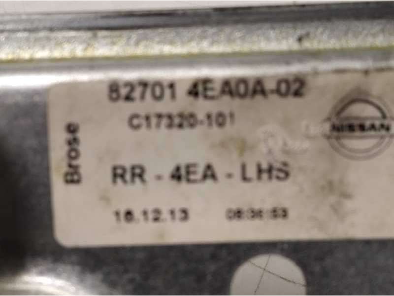 Recambio de elevalunas trasero izquierdo para nissan qashqai (j11) acenta referencia OEM IAM 827014EA0A2 - Gris 3