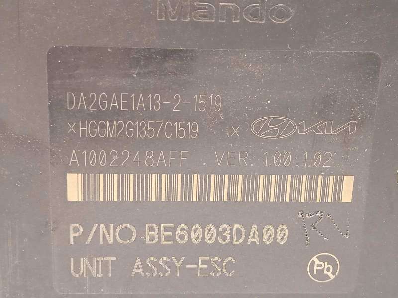 Recambio de abs para kia rio (yb) 1.0 tgdi cat referencia OEM IAM 58910H8400 BE6003DA00 MGH85ADBH6013DA00 - Gris 5