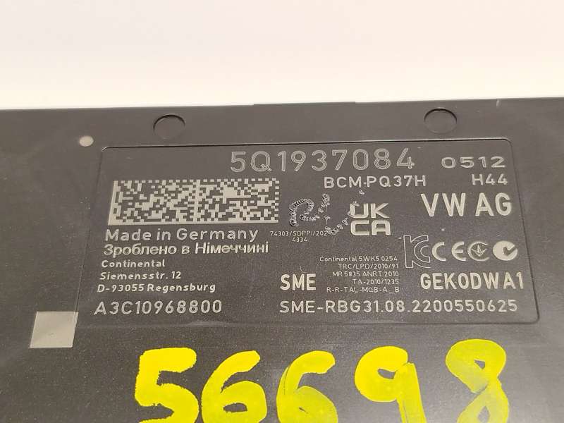 Recambio de modulo electronico para audi q3 sportback (f3n) 35 tdi referencia OEM IAM 5Q1937084  A3C10968800 - Negro 4