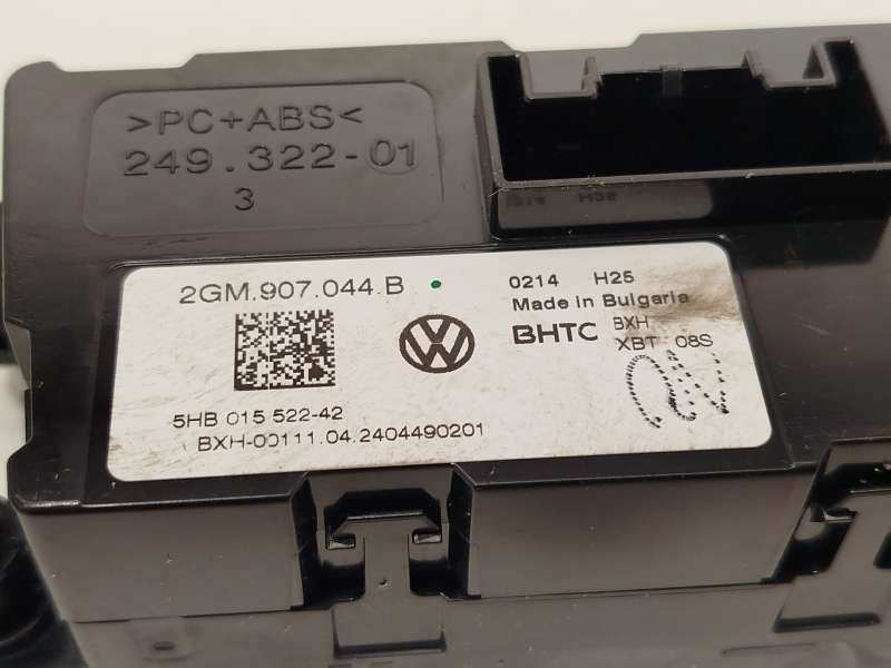 Recambio de mando climatizador para volkswagen taigo (cs1) 1.0 tsi referencia OEM IAM 2GM907044BXBT  5HB015522 5