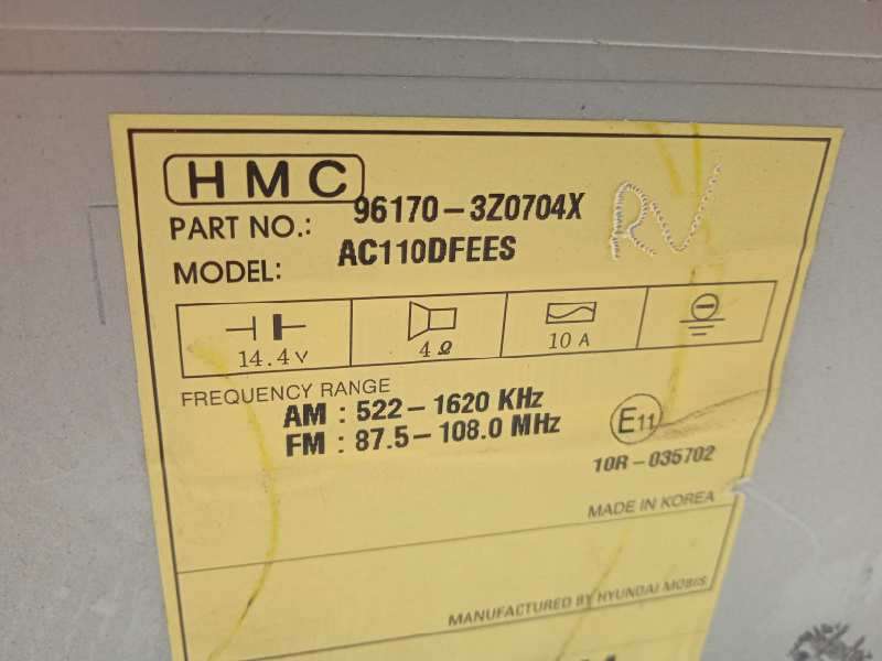 Recambio de sistema audio / radio cd para hyundai i40 style blue referencia OEM IAM 961703Z0704X  961703Z070 - Blanco 8