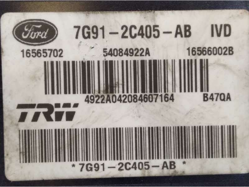 Recambio de abs para ford mondeo sportbreak (ca2) trend referencia OEM IAM 7G912C405AB 16565702 54084922A 4