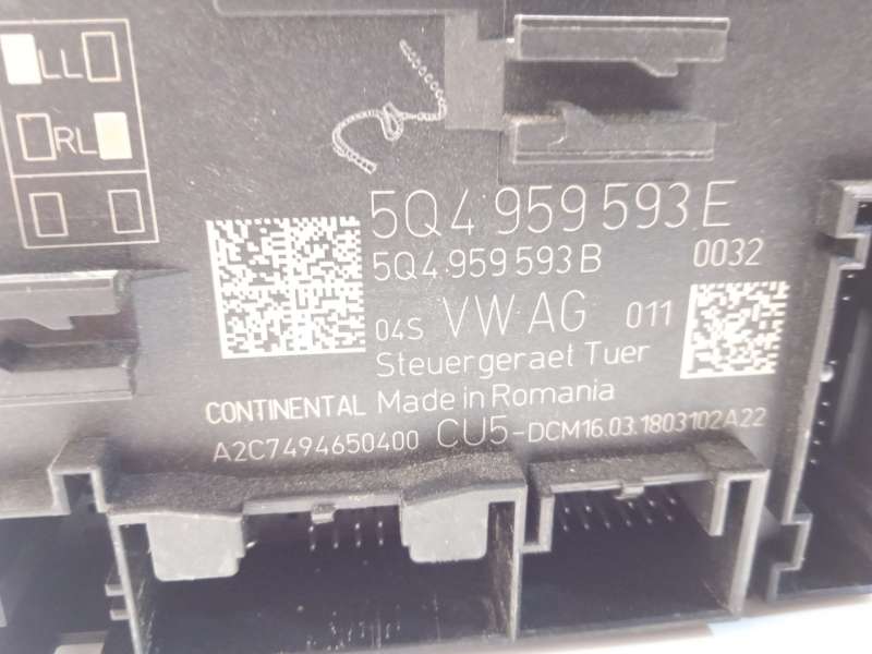 Recambio de centralita confort para seat ateca (kh7, khp) 1.4 tsi referencia OEM IAM 5Q4959593E  A2C7494650400 - Blanco 4