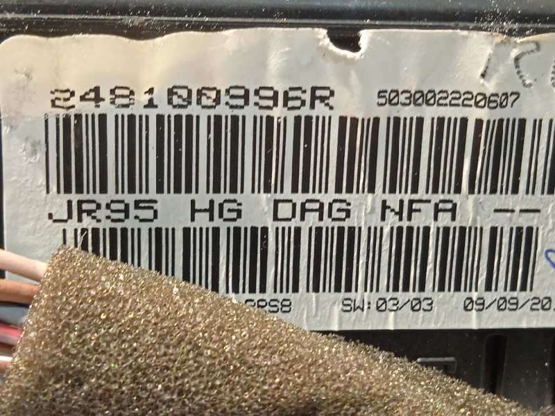 Recambio de cuadro instrumentos para renault scenic iii 1.5 dci diesel fap referencia OEM IAM 248100996R 248106369R 3