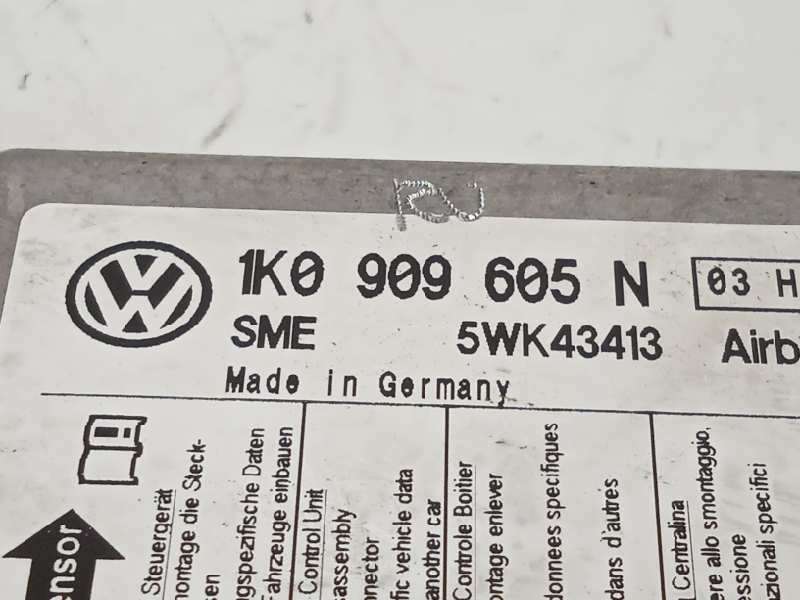 Recambio de centralita airbag para volkswagen golf v berlina (1k1) trendline referencia OEM IAM 1K0909605N 1K0909605N037 5WK4341 - Rojo 4