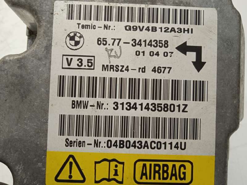 Recambio de centralita airbag para bmw x3 (e83) 3.0 turbodiesel cat referencia OEM IAM 65773414358 5