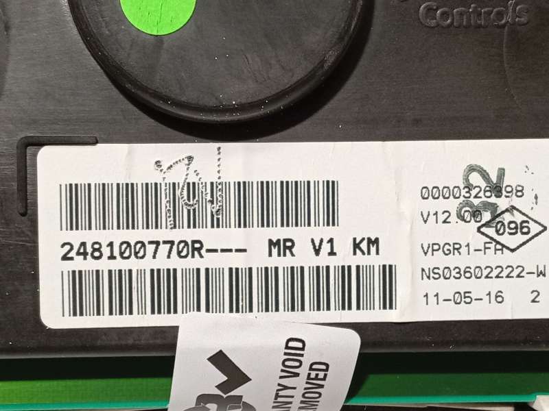 Recambio de cuadro instrumentos para dacia dokker monospace (ke_) 1.6 lpg referencia OEM IAM 248100770R - Blanco 6