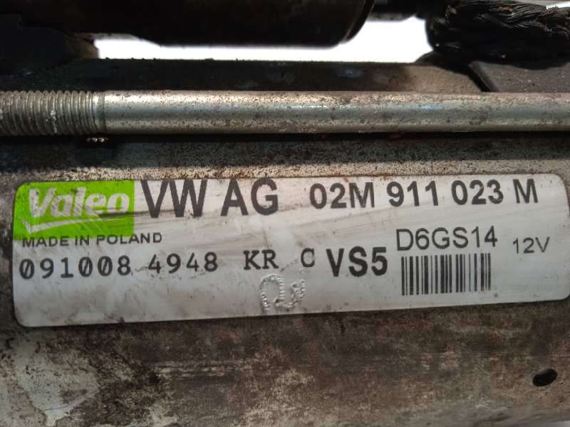 Recambio de motor arranque para volkswagen scirocco (137) 2.0 tsi (147kw) referencia OEM IAM 02M911023M  D6GS14 - Naranja 5